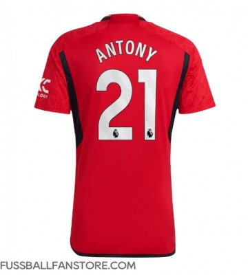Manchester United Antony #21 Replik Heimtrikot 2023-24 Kurzarm